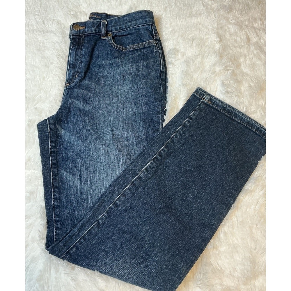 Lauren Ralph Lauren Straight Size 10 Women Dark Wash‎ Distressed Jeans